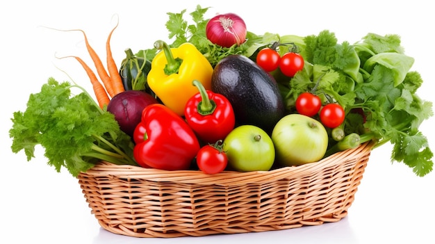 A basket of vegetables