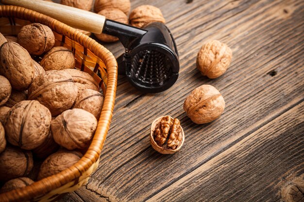 Basket of walnuts