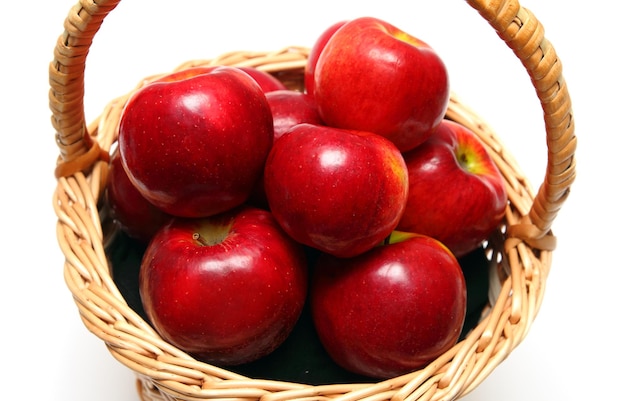 Basket with red apples