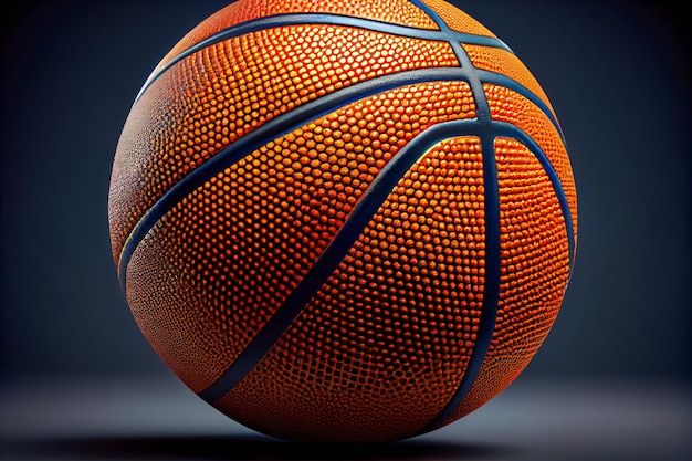Basketbal close-up Generatieve AI