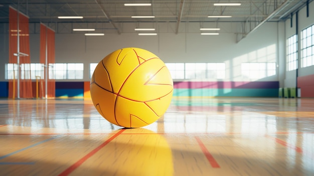 basketbal op een veld