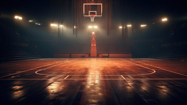 Basketbal sport achtergrond Stock Illustratie Generatieve AIxD