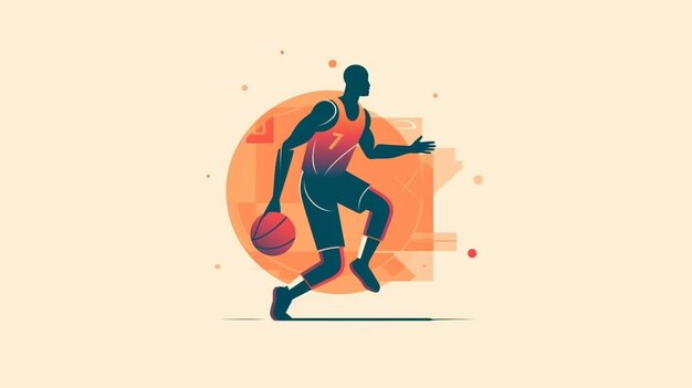 Basketball aan het spelen