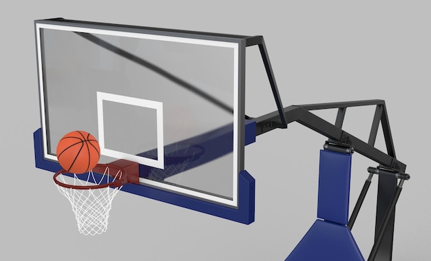 Basketball Backboard and Ball