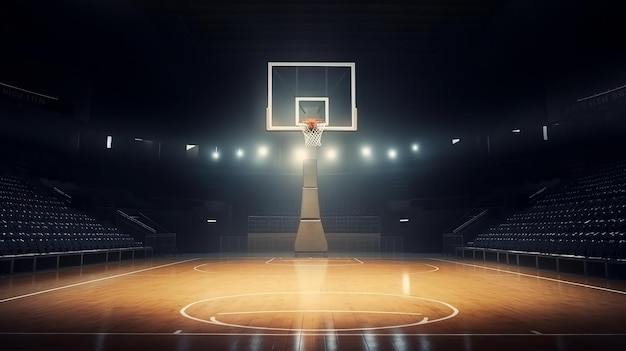 Баскетбольный фон Иллюстрация AI GenerativexA