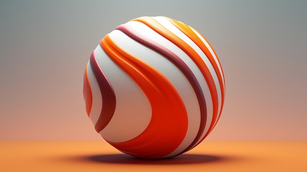 Basketball ball on studio background creative banner AI Generated