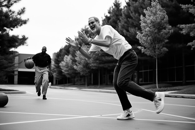 Basketball Bounce Competition Exercise Player Concept