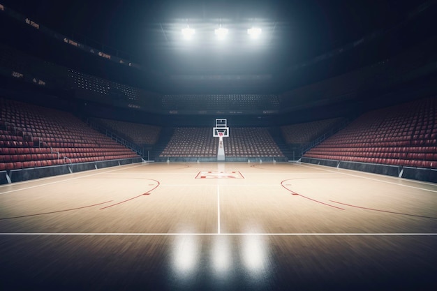 Basketball court Sport arena AI Generated