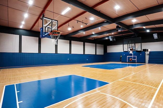 Photo basketball court sport arena