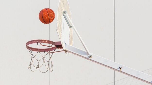 Pallacanestro che cade a cerchio