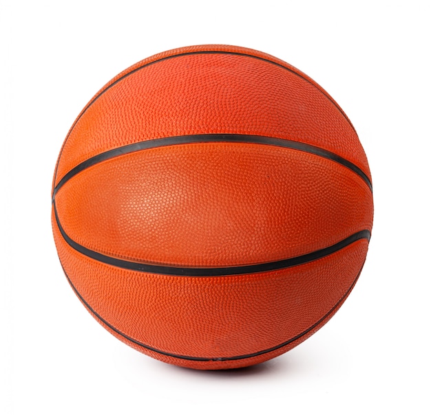 Basketball game ball isolated on white