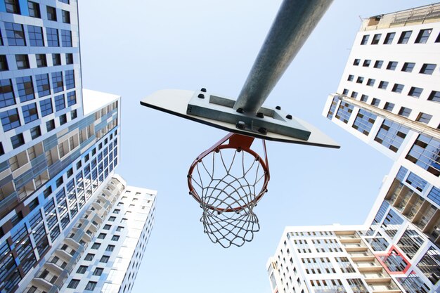 Basketball Hoop against Sky