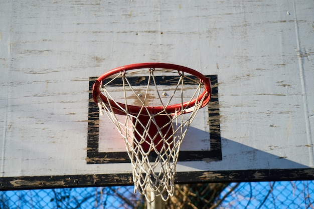 Basketball hoop background