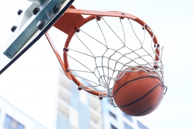 Basketball Hoop Closeup