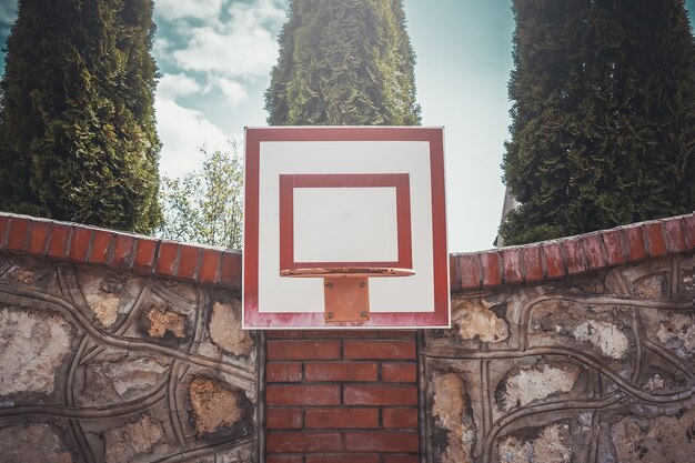 Photo basketball hoop