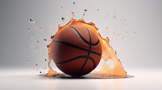 basketball isolated background