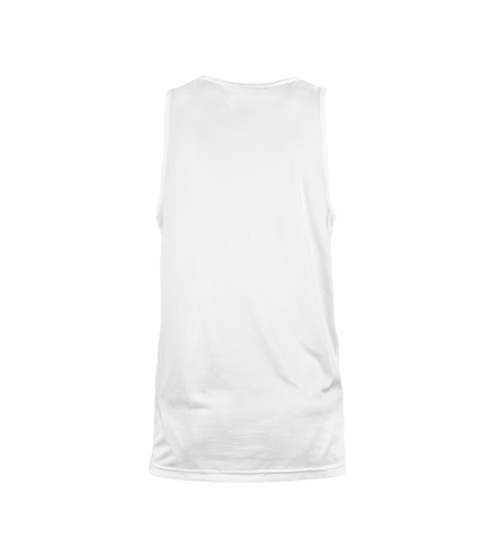 Basketball Jersey Back View on white background