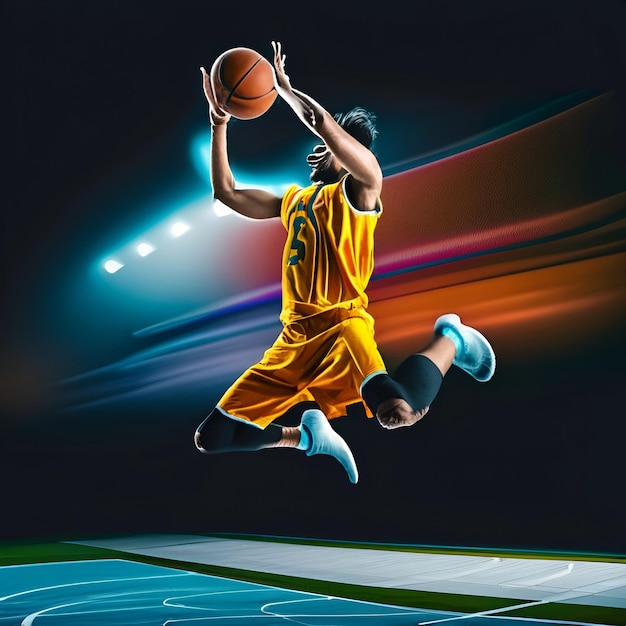 basketball player in action