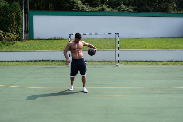 Basketball Player Is About To Slam Dunk