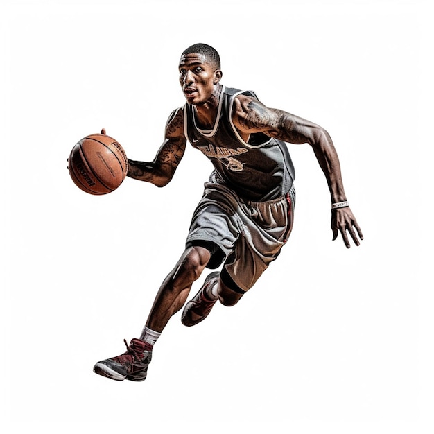 A basketball player with the number 4 on his shirt.