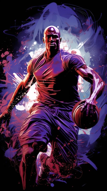 Photo basketball poster