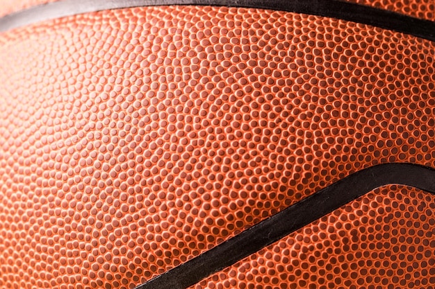 Basketball skin close up