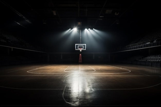 Basketball Stadium Room Natural Light Generative AI