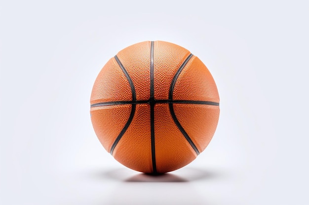 A basketball that is on a white background