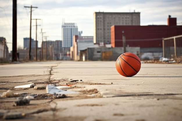 Basket su un campo urbano