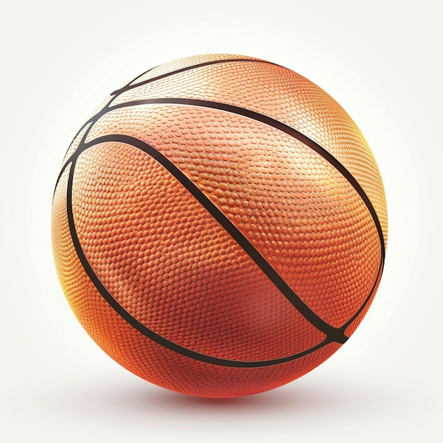 Photo basketball vector on white backgroundnging from the ceiling