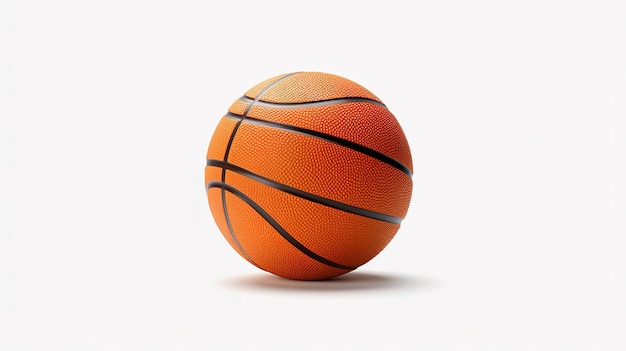 A basketball on a white background with the word basketball on it.