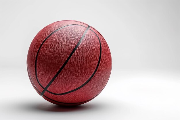 Photo basketball on the white background