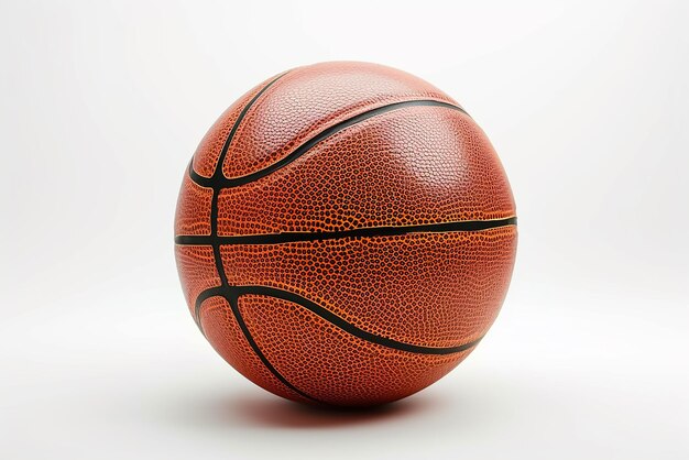 Photo basketball on the white background