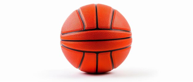 Photo a basketball with a black stripe on it is shown