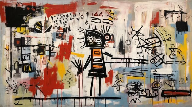 Basquiat's installatiekunstschilderij