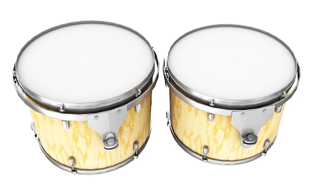 Bass drum. 3d illustration isolated on white background