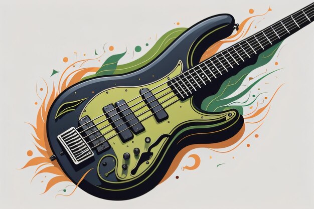 Bass guitar art