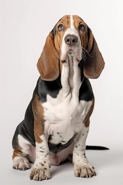 Basset Hound dog perfil-weergave