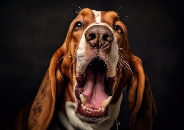 The Basset Hound is a shortlegged breed of dog