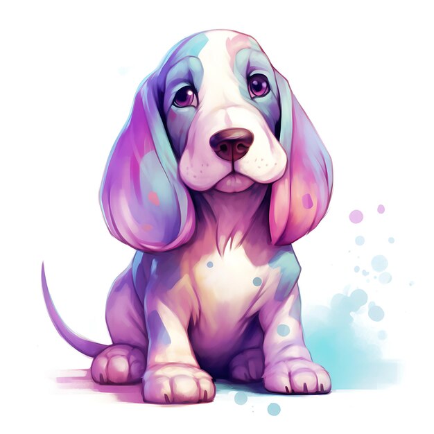 BassetHound dog cartoon