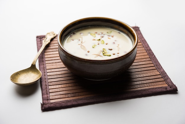 Basundi or Rabri or Rabdi - is a dessert made of condensed  milk and dry fruits