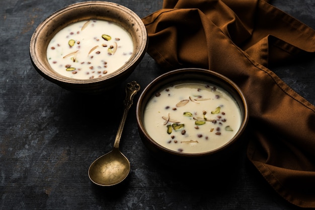 Basundi or Rabri or Rabdi - is a dessert made of condensed  milk and dry fruits