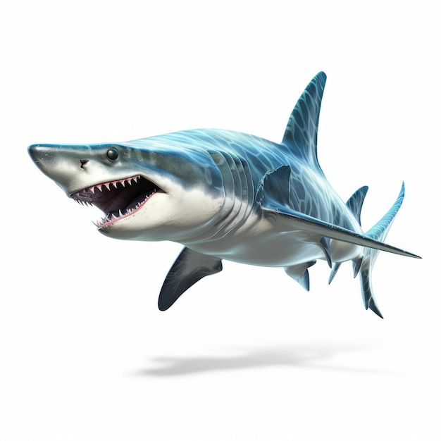 Bat 3d Shark Lifelike Rendering With Strong Facial Expression