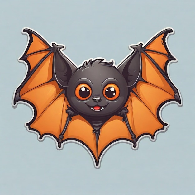 Bat cartoon vector background