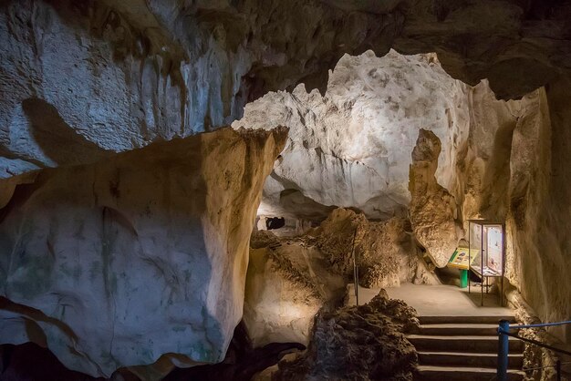 Bat cave in the pretty village of Zuheros in Cordoba Spain