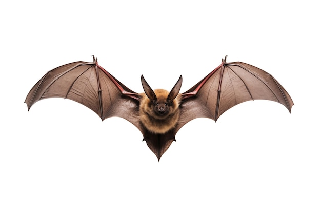 Foto fotografia di un pipistrello da vicino su uno sfondo trasparente