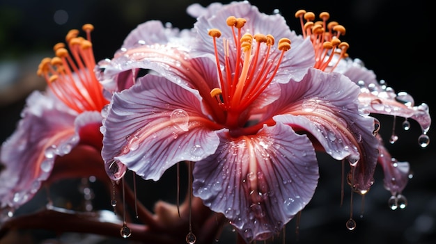 Bat Flower zeer close-up weergave