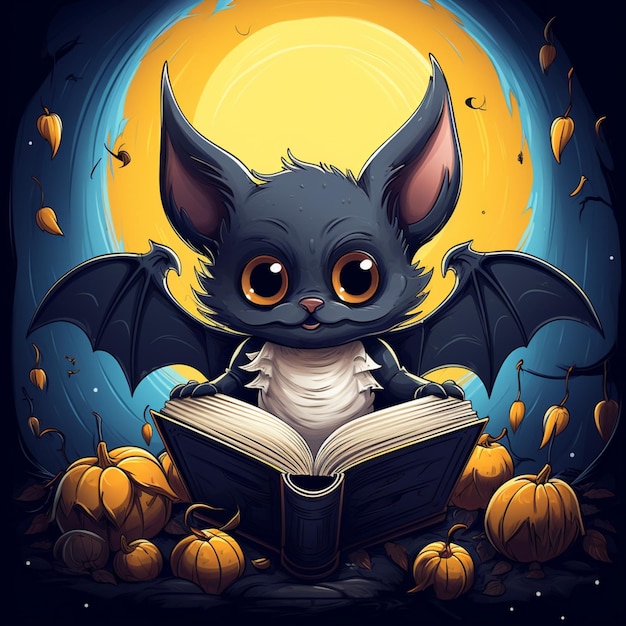 Bat Halloween Illustration