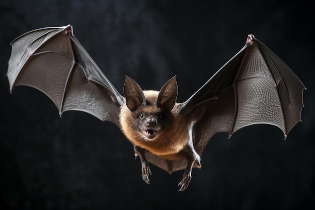 Foto un pipistrello con una faccia che dice pipistrello come pipistrello