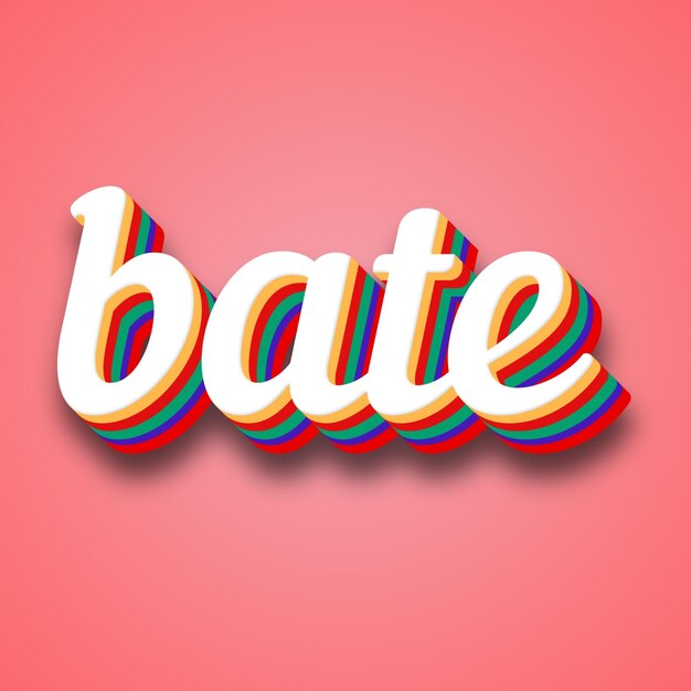 Photo bate text effect photo image cool